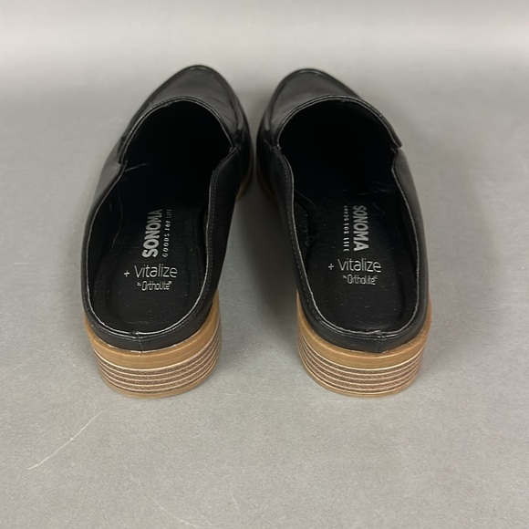 Sonoma Black Slip on Mule Loafers Size 8 - Picture 5 of 7